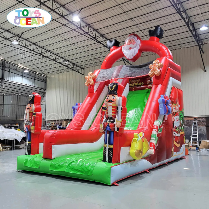 Water Slide Inflatable - 맞춤형 야외 크리스마스 에어 슬라이드, 건식