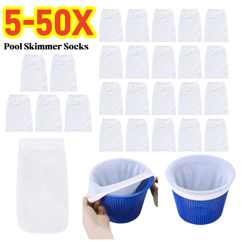 Pool Skimmer Net - 5-50PCS 풀 스키머 양말 가정용 완벽한