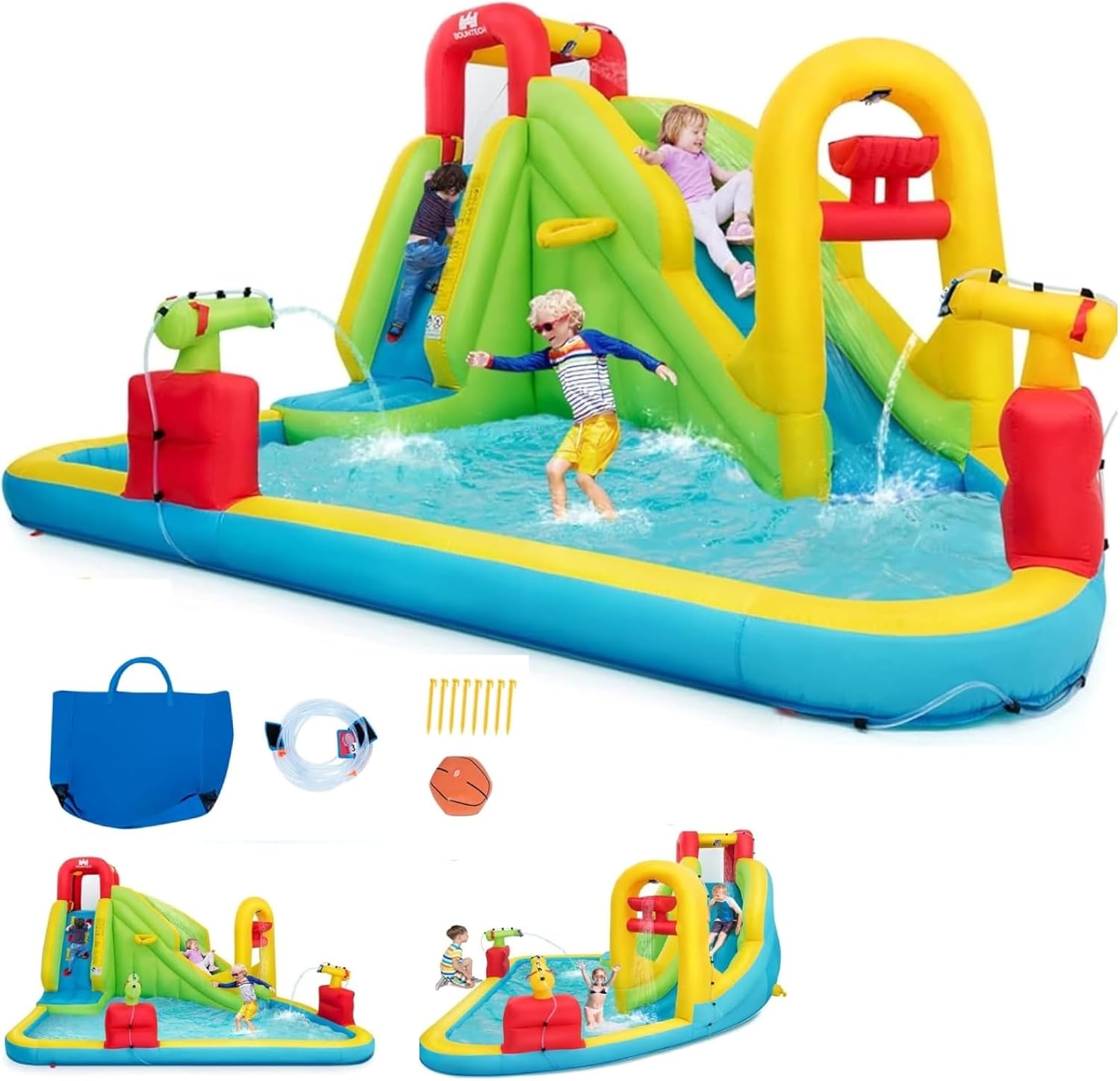 Water Slide Inflatable - 메가 대형 에어바운스 워터파크 - 어린이용