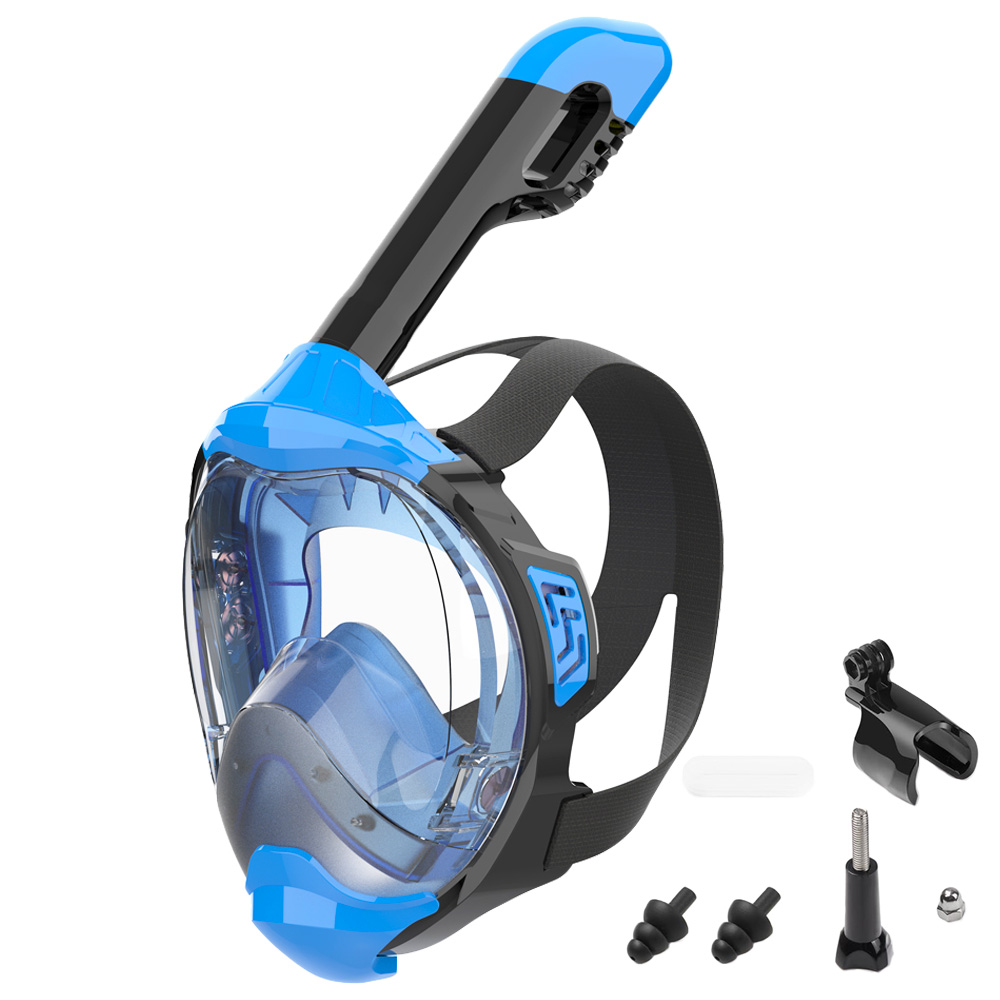 Snorkel Mask Full Face - 최신 드라이 탑 호흡 시스템을 갖춘
