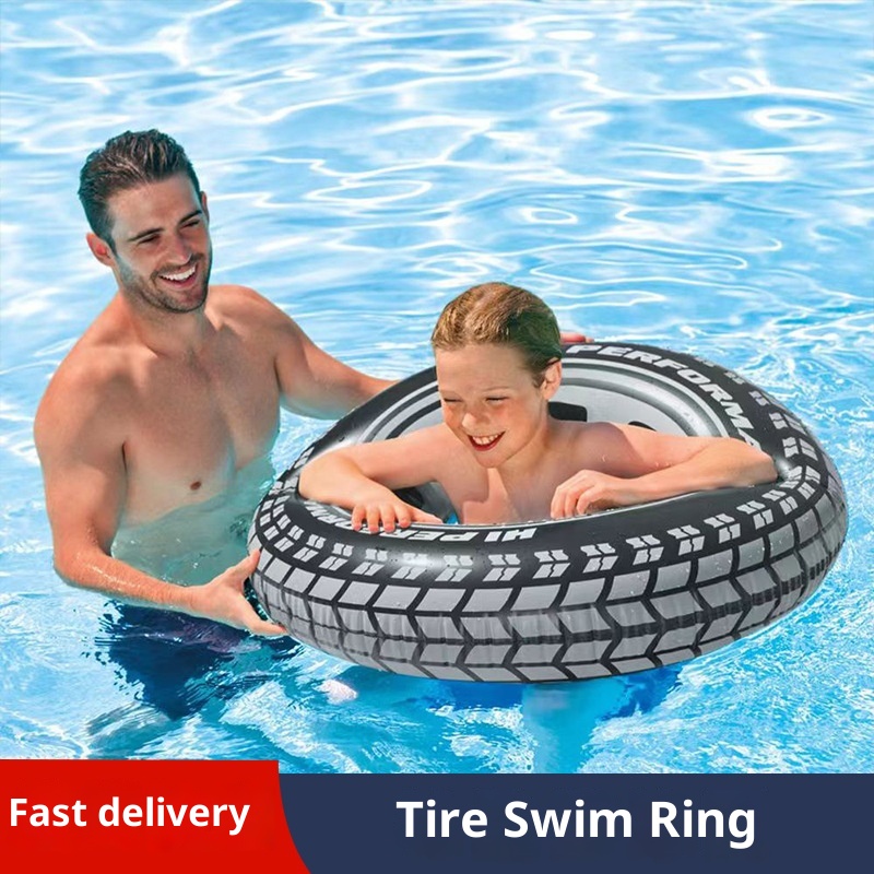 Pool Float Ring Inflatable - 공기 주입식 수영 튜브, 특대형, 두꺼운