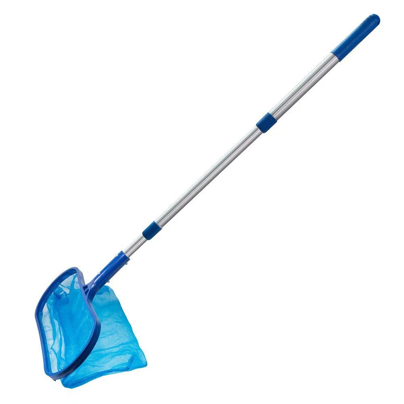 Pool Skimmer Net - 17-40인치 텔레스코픽 폴이 있는 딥 스키머