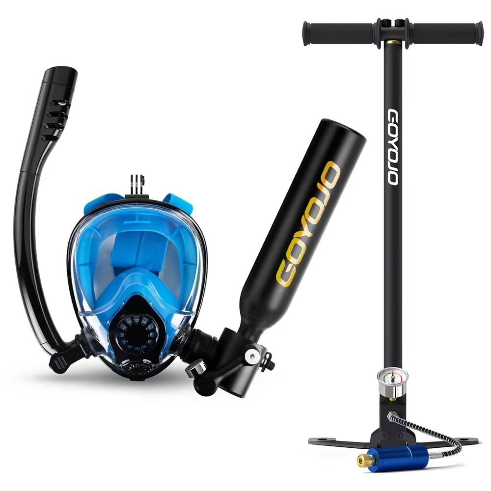 0.5L 용량의 스쿠버 탱크, 풀페이스 스노클 마스크  - Snorkel Mask Full Face 리뷰 및 가격