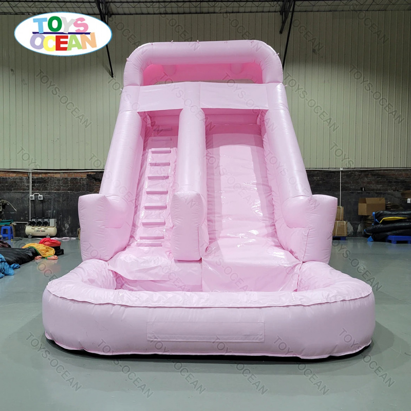 상업용 핑크색 2레인 에어바운스 워터슬라이드 (수영장  - Water Slide Inflatable 리뷰 및 가격