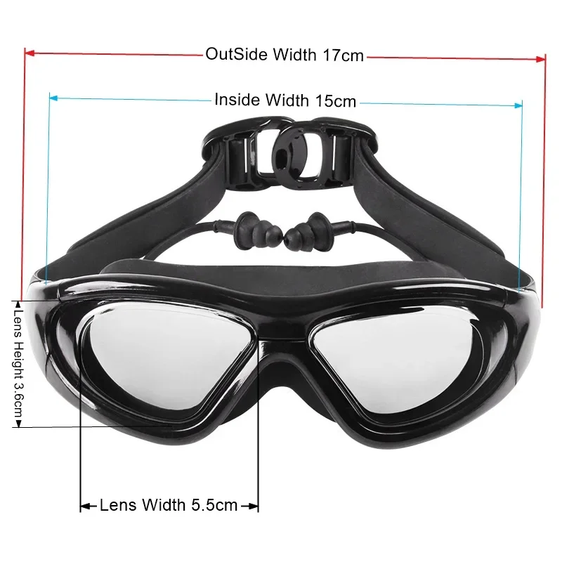 남녀공용 김서림 방지 스프레이 장착 근시 수영 안경,  - Swim Goggles Anti Fog Uv 리뷰 및 가격