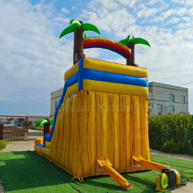 대형 열대 돌고래 테마 에어바운스 워터 슬라이드(랜딩  - Water Slide Inflatable 리뷰 및 가격