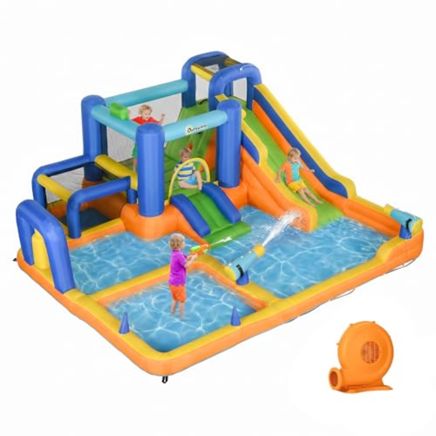 7-in-1 에어바운스 워터슬라이드, 450W 송풍기  - Water Slide Inflatable 리뷰 및 가격