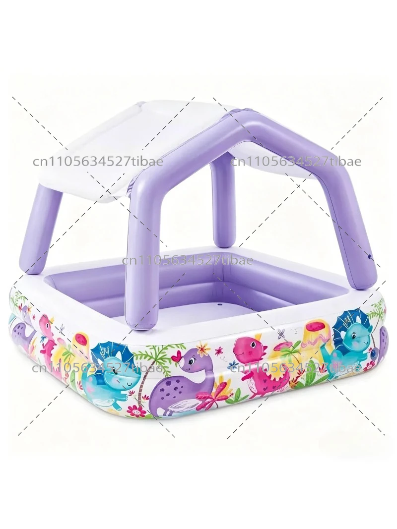 풍선형 무지개 어린이 수영장 슬라이드 포함 가족 놀이  - Water Slide Inflatable 리뷰 및 가격