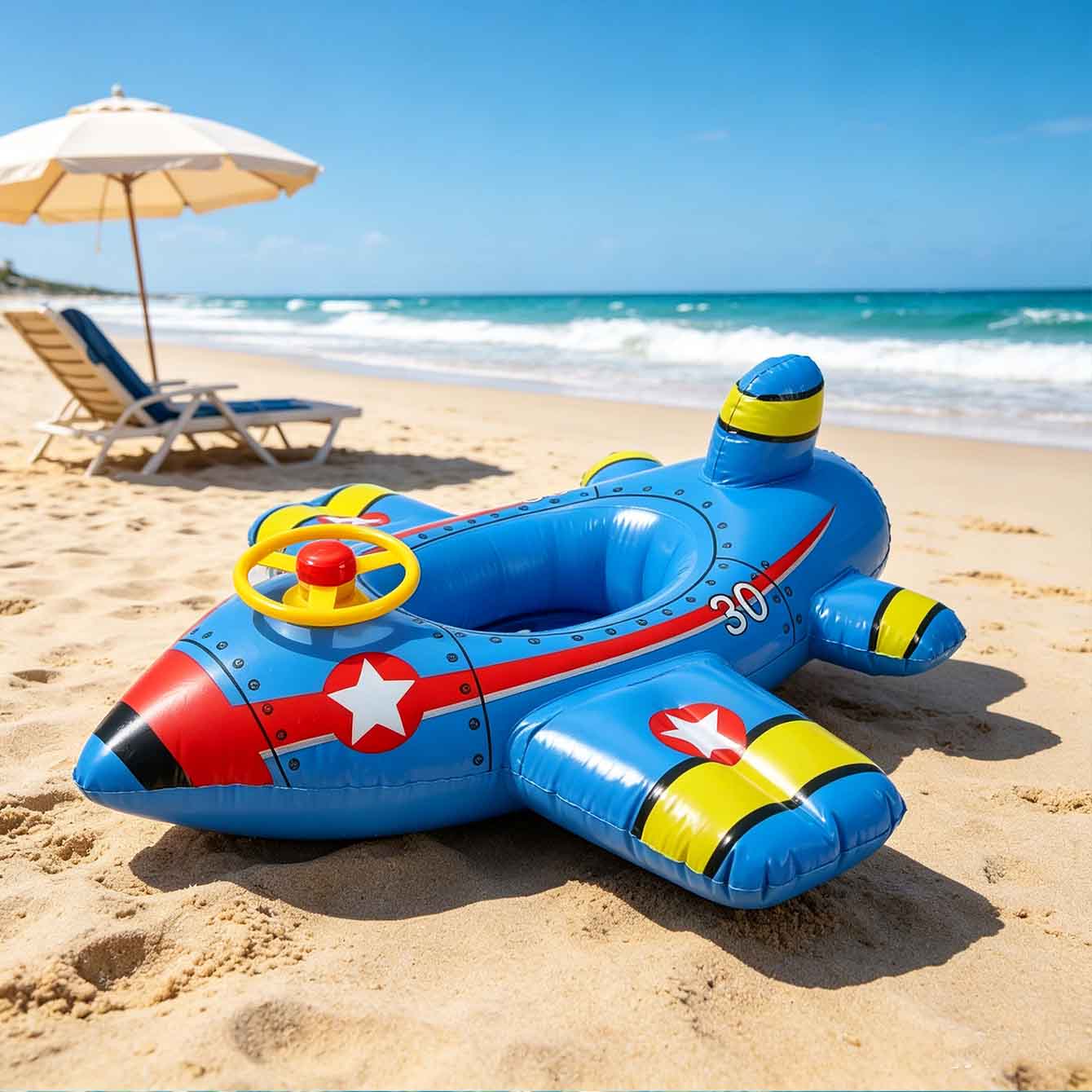 1PC 비행기 모양 수영 튜브, 풍선형 수영장 튜브 장 - Pool Float Ring Inflatable 리뷰 및 가격