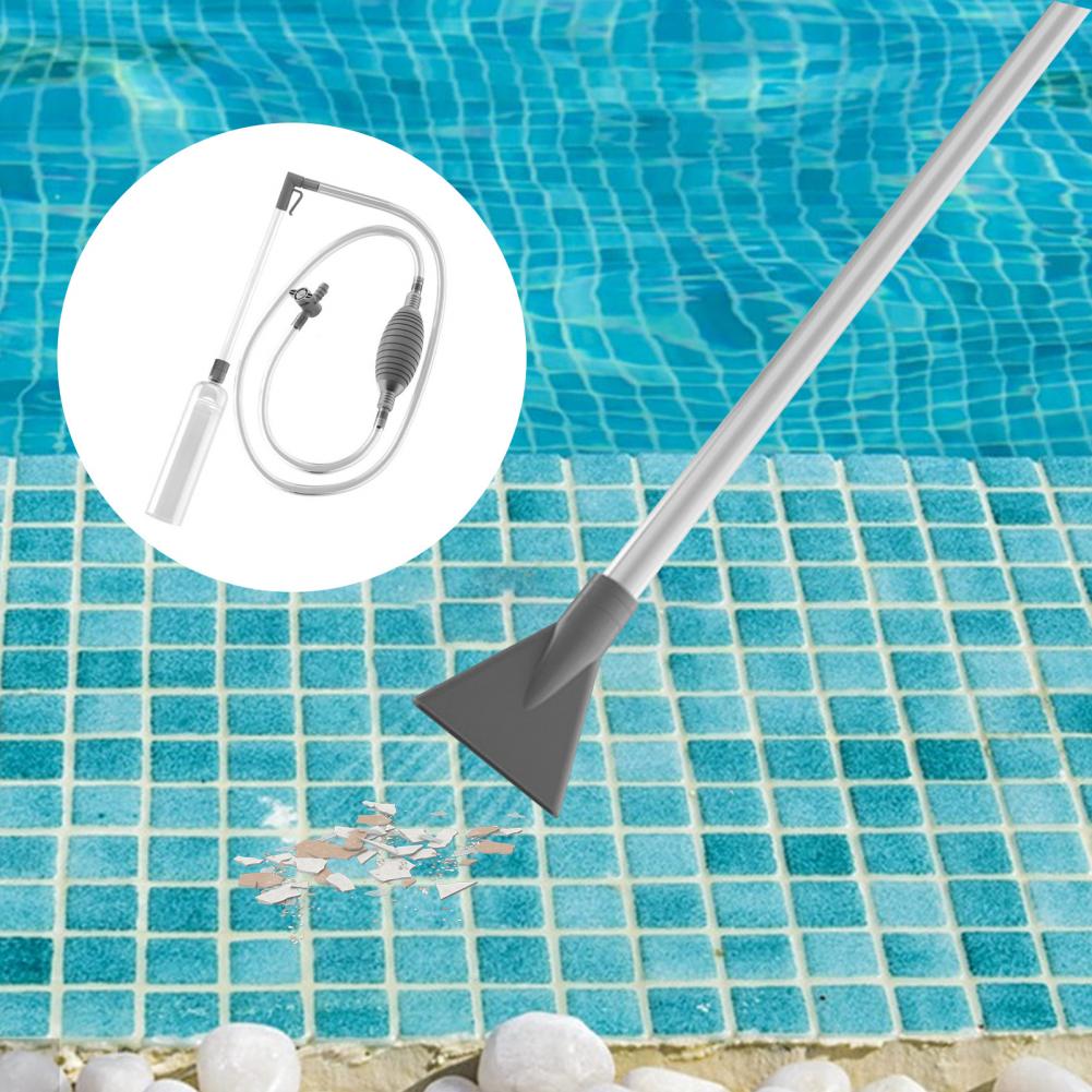 2 개의 노즐 어댑터가있는 수영장 진공 청소기 사이펀  - Pool Vacuum Manual 리뷰 및 가격