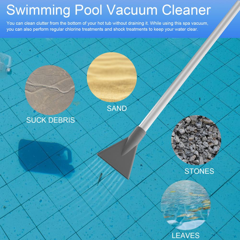 2 개의 노즐 어댑터가있는 수영장 진공 청소기 사이펀  - Pool Vacuum Manual 리뷰 및 가격