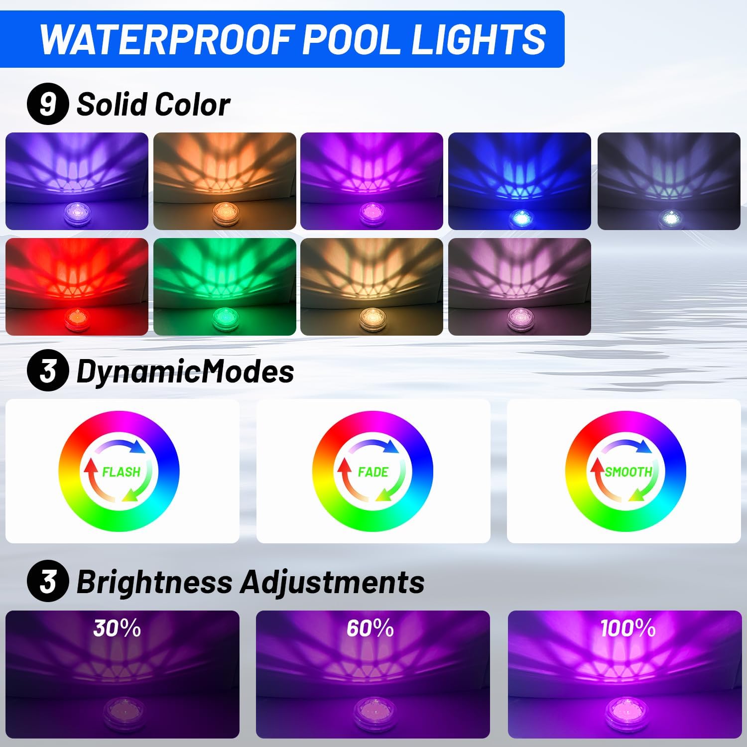 수영장 조명, 태양광 충전식 플로팅, 원격 제어로 플로 - Pool Light Solar Rechargeable 리뷰 및 가격