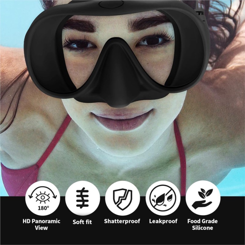 전문 프리다이빙 장비 고성능 스노클 튜브 편안한 다이빙 - Snorkel Mask Full Face 리뷰 및 가격