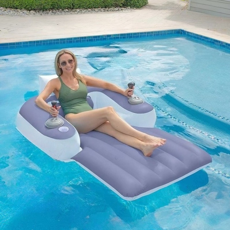 새로운 전동 추진 장치가 장착된 물에 뜨는 의자, 성인 - Pool Lounger Inflatable 리뷰 및 가격