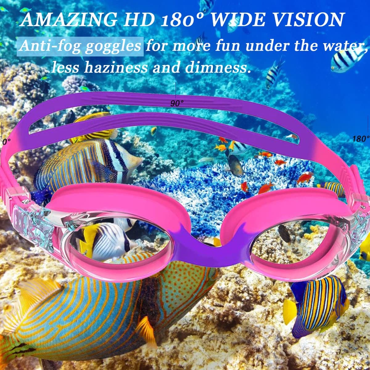 어린이를위한 수영 고글 청소년 연령 3-14 세 안개  - Swim Goggles Anti Fog Uv 리뷰 및 가격