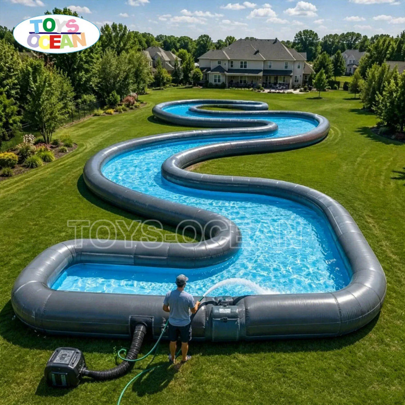 상업용 풍선 레이지 리버, 핑크 웨이브 및 워터 슬라이 - Water Slide Inflatable 리뷰 및 가격