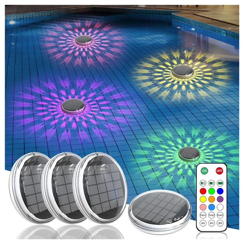 소프트 타이밍 모드의 태양광 충전식 수영장용 부유 조명 - Pool Light Solar Rechargeable 리뷰 및 가격