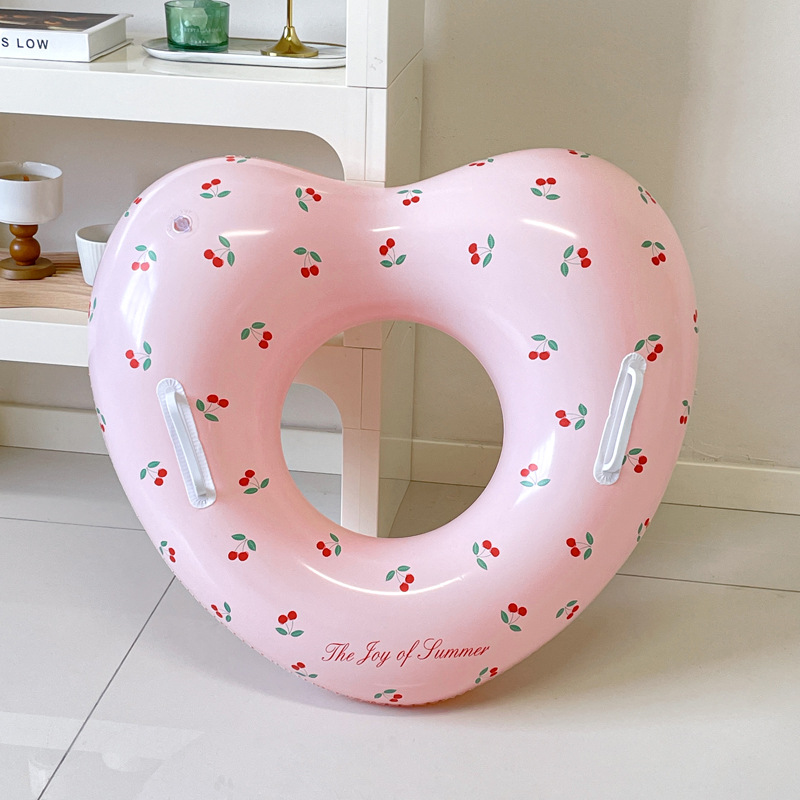 체리 모양 수영 튜브 1개, 손잡이가 있는 풍선형 수영 - Pool Float Ring Inflatable 리뷰 및 가격